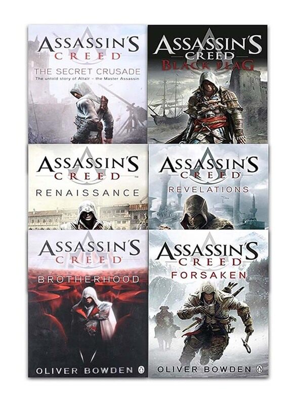 

Assassins Creed Collection 6 Books Set (Renaissance, Brotherhood, The Secret Crusade, Revelations, Forsaken, Black Flag), Paperback Book, By: Oliver B