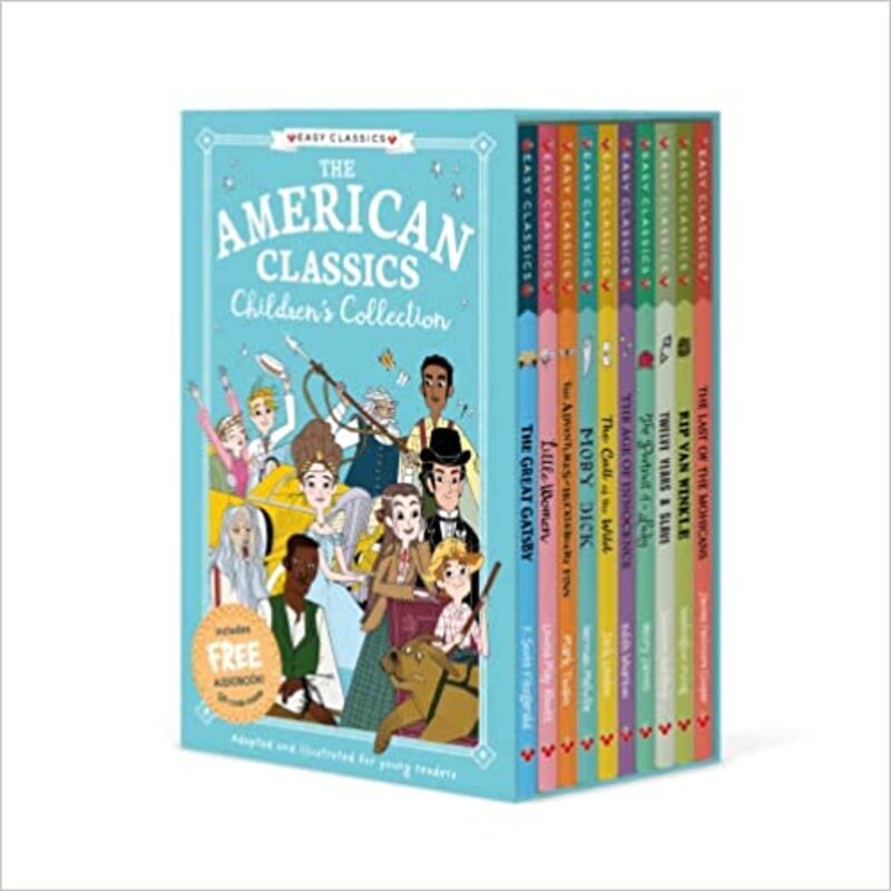 

The American Classics Children's Collection (Easy Classics) 10 Book Box Set Paperback by Arianna Bellucci (Illustrator), Roberta Bordone (Illustrator