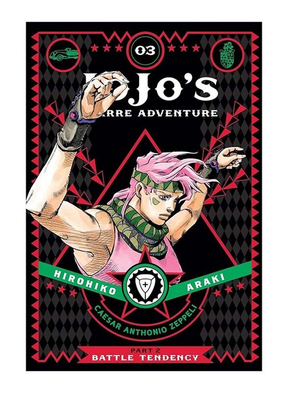 

JoJo's Bizarre Adventure: Part 2, Battle Tendency, Vol. 3, Hardcover Book, By: Hirohiko Araki