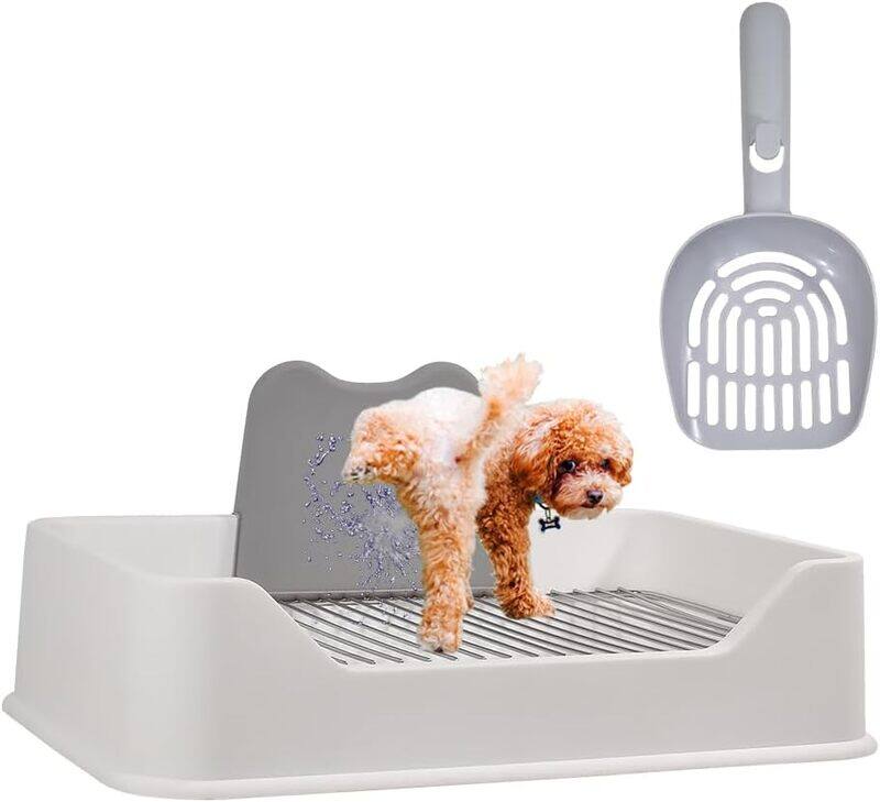 

MAJIBAO Dog Potty Toilet with Splash-Proof, Indoor & Outdoor Pet Dog Tray With Litter Scoop,Dog Toilet for Small and Medium Dogs Keep Paws and Floors Clean, S