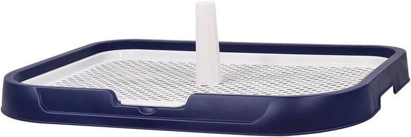 

MAJIBAO Flat dog toilet with Column and Detachable grid design, Portable dog training tray for medium to large dogs, Durable and Easy to clean, Leak-proof dog