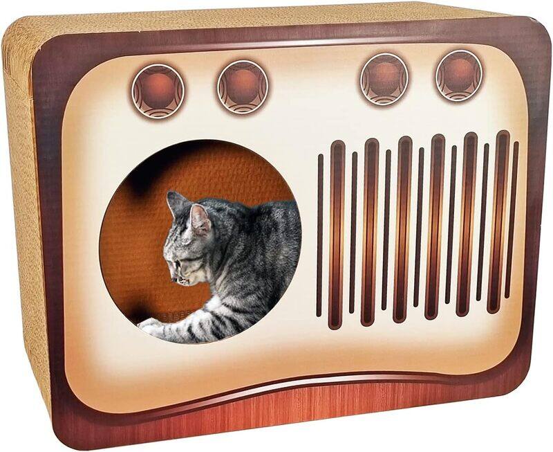 

MAJIBAO Cat Scratcher, Stereo Shaped Cat Scratching Box, Cardboard With Catnip, Cat Loving Scratcher, Protect your Furniture, Cat Scratching Post, Size: 34cm