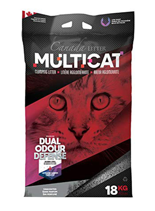 Unscented Canada Litter Clumping for Cat Toilet Use 18Kg, Grey