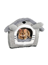 Majibao Comfortable Soft & Warm Cat Bed, Grey