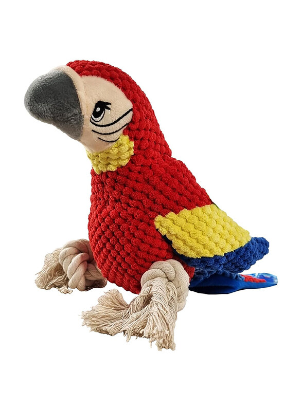 

Majibao Parrot Non-Toxic & Safe Toy Chew Teeth Exercise for Dogs, Red
