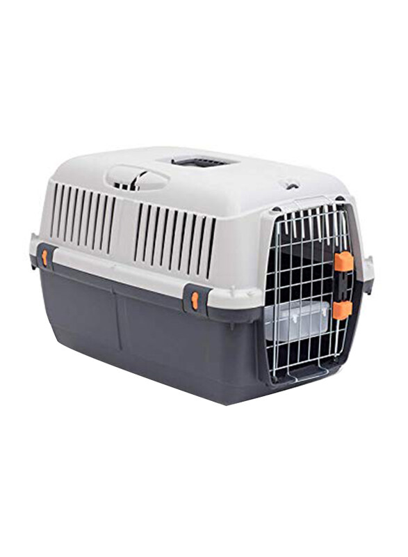 

Generic Dog and Cat Lata Carrier Bracco Box for Air Travel, Medium, L48 x W31 x H 35, Grey/White