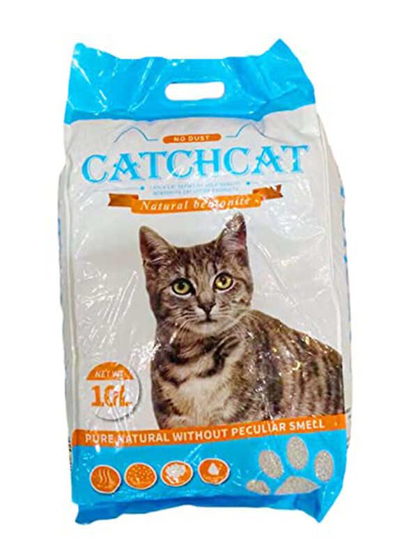 

Majibao Dust Free Lemon Scented Cat Litter Sand, 8Kg, White
