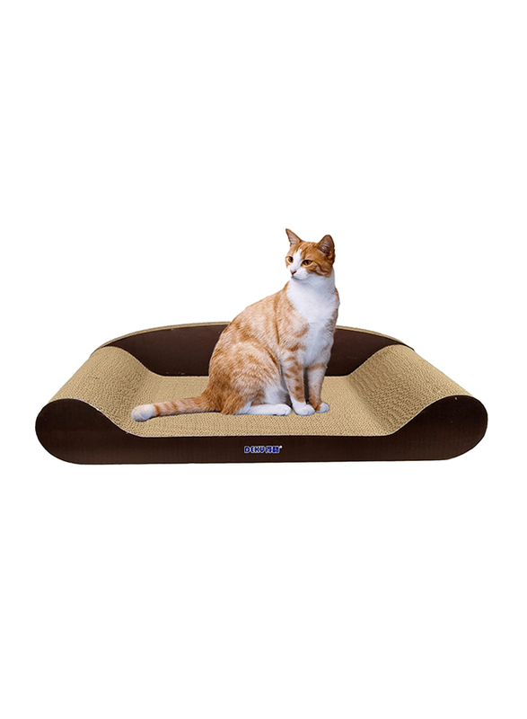 Majibao Rectangular Sloppy Cat Scratching Board Pad, Brown