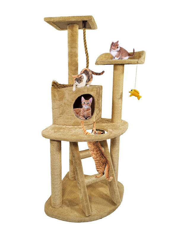 

Majibao Climbing Tower Cat Scratching Post, Brown