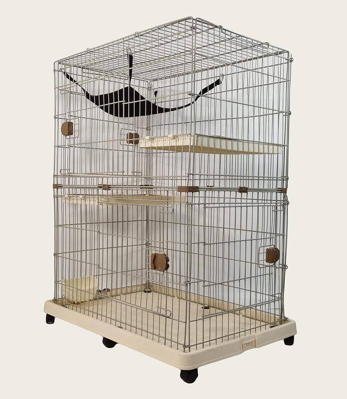 

MAJIBAO Cat Cage, Indoor cage, Pet Puppies, Detachable Metal Mesh cage, Rabbit Cage, Pet Cage, DIY Installation, Modern Design, Easy to Assemble, Movable, Yel