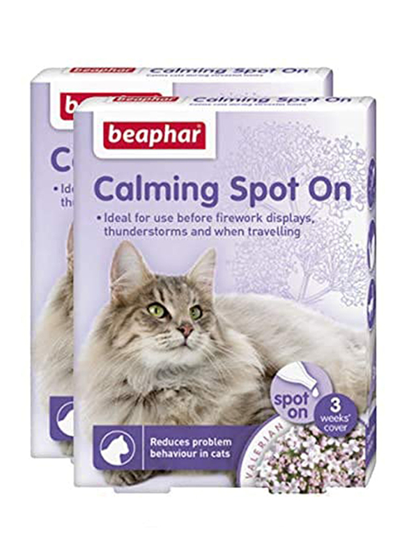 

Generic Beaphar Cat Calming Spot On Spray, 2 Pieces, Lavender