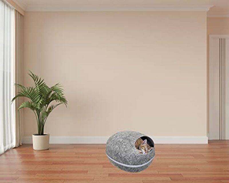 Majibao Strong & Warmth Design Cat Bed, Grey