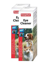 بيفار منظف للعين والكلاب من قطعتين ، 50 مل ، متعدد الألوان