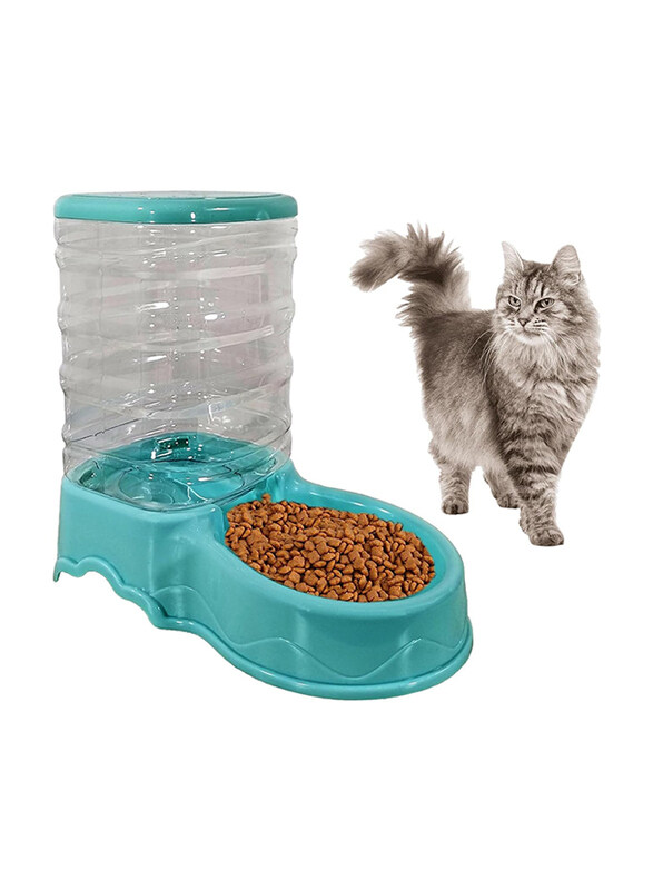 

Majibao Dry Food Dispenser for Cats, 1.5 Kg, Green