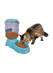 Majibao Pet Feeder Food Dispenser Bowl, 3.8L, Blue