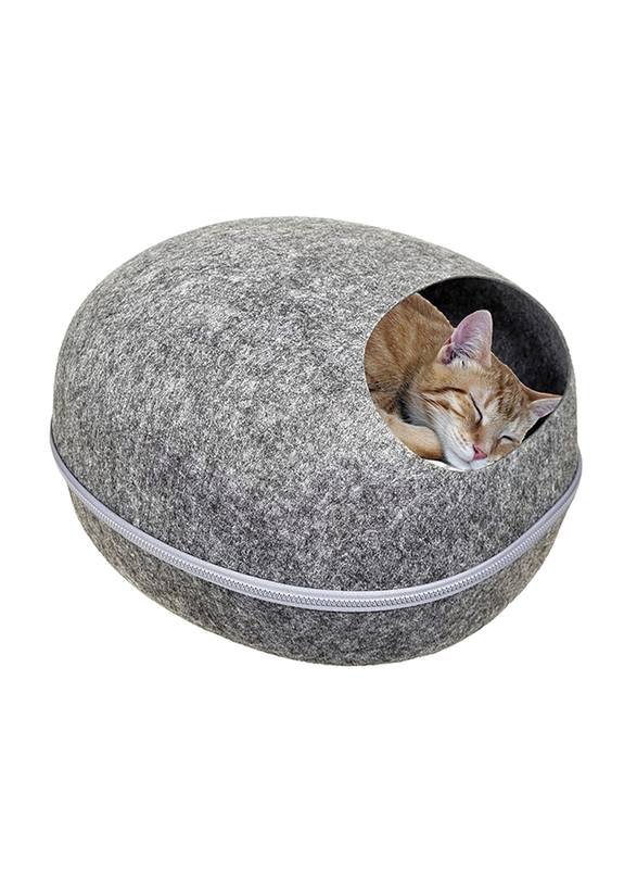 Majibao Strong & Warmth Design Cat Bed, Grey