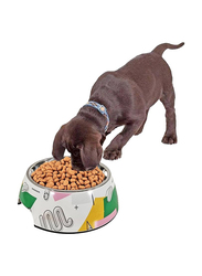 Majibao 14cm Stainless Steel Pet Food or Water Feeder Bowl for Dogs, Medium, Multicolour