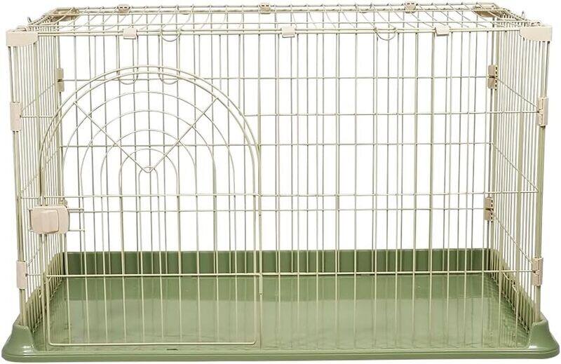 

MAJIBAO Indoor cat cage with Base widening buckle and door with push-pull switch, Thickened metal wire, Arched door design, Suitable for multiple cats, Easy t