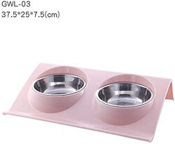 Premium Stainless Steel Cat & Dog Bowl, Pink