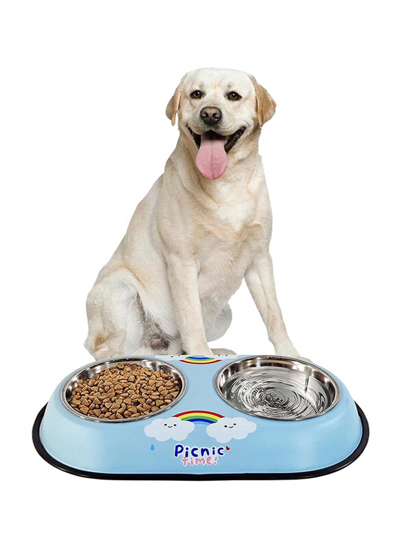 

Majibao Dog & Cats Food or Water Feeder Bowls, 14cm, Blue