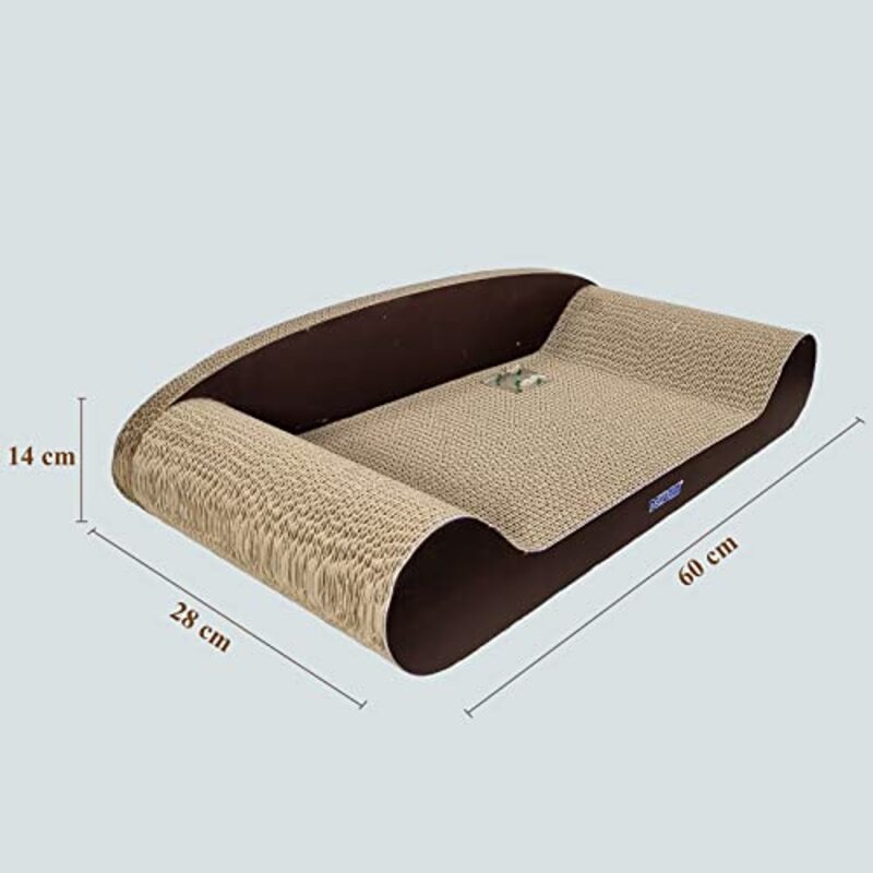 Majibao Rectangular Sloppy Cat Scratching Board Pad, Brown