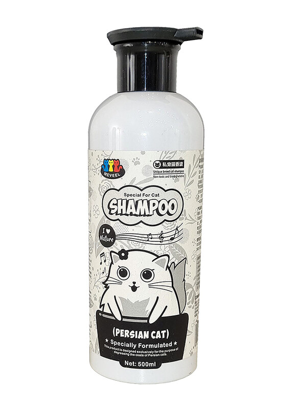 

Majibao Non-Toxic Biodegradable Unique Breed Cat Shampoo, 500ml, White