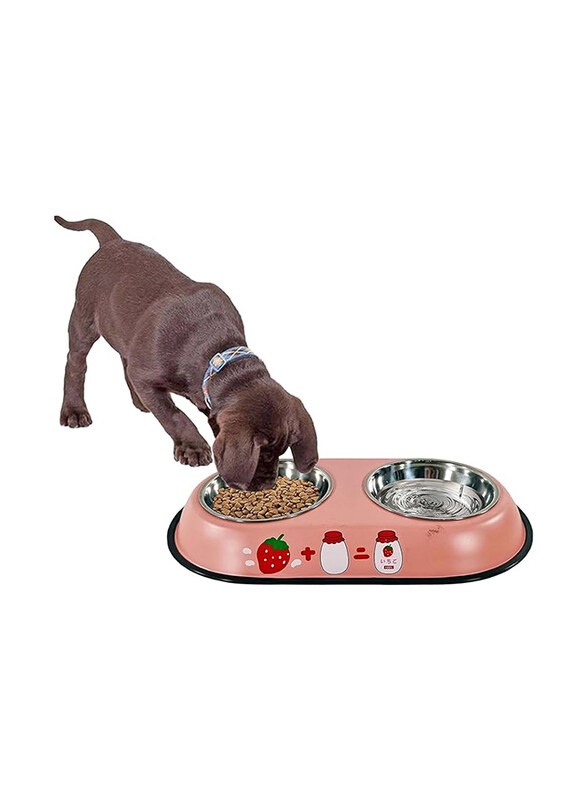 

Majibao 12cm Stainless Steel Pet Food & Water Feeder for Cats & Dogs, Orange