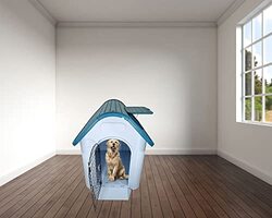 Majibao Kennel Indoor/Outdoor Pet House, Blue