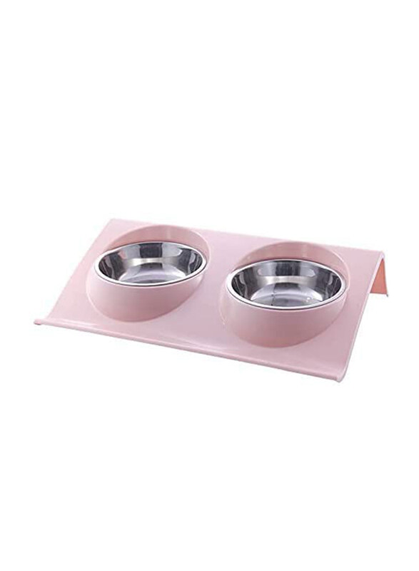 

Generic Premium Stainless Steel Cat & Dog Bowl, Pink