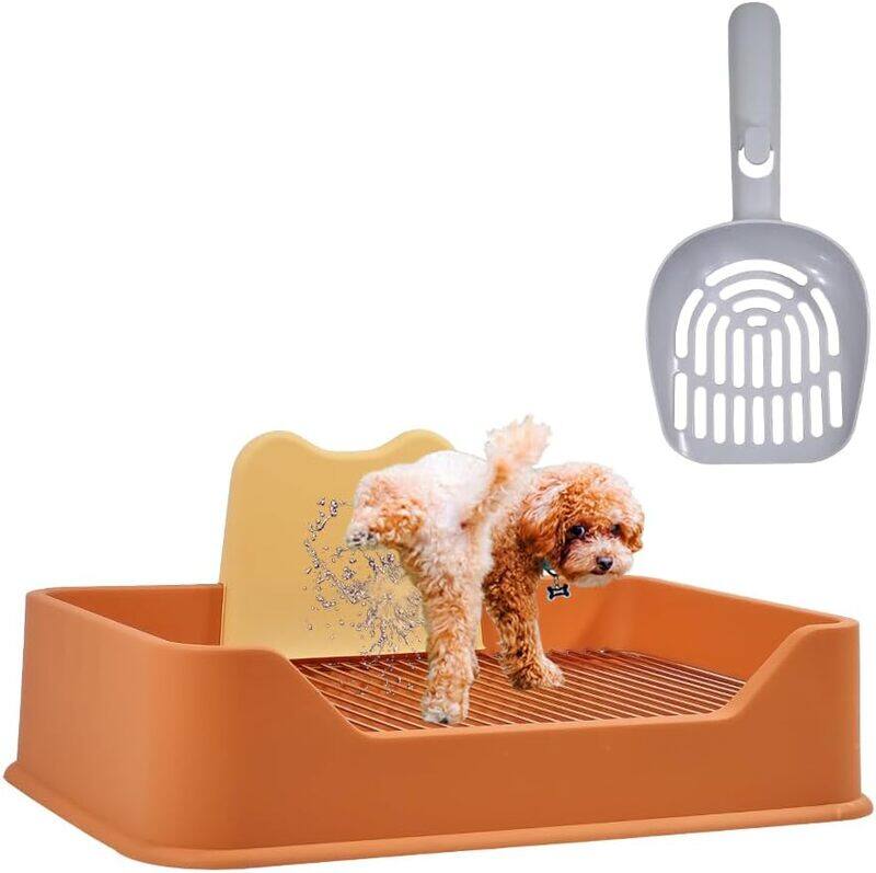 

MAJIBAO Dog Potty Toilet with Splash-Proof, Indoor & Outdoor Pet Dog Tray With Litter Scoop,Dog Toilet for Small and Medium Dogs Keep Paws and Floors Clean, S