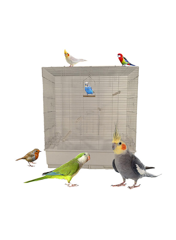 

Majibao Metal Bird Cage, Grey