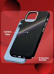 MARGOUN for iPhone 13 Pro Max 2 Pack Case Cover and Screen Protector Carbon Fiber Pattern Phone Case Slim Shockproof Back Cover