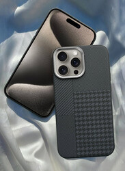 MARGOUN for iPhone 15 Pro Case Cover 2024 New Pattern Aramid Carbon Fiber Phone Case Slim & Light Design