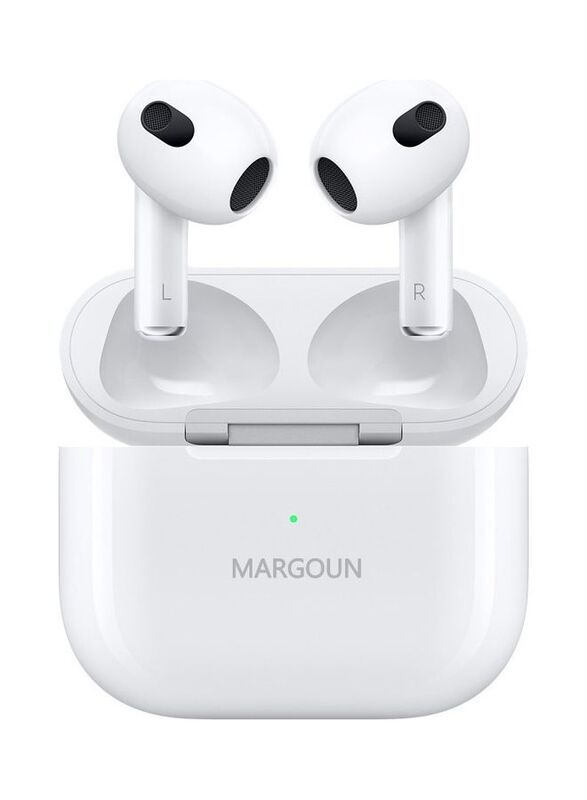 MARGOUN Samsung Galaxy Z Flip5 Bluetooth Headphones with Charging Case Wireless Earbuds 3rd Generation Bluetooth Sport In-Ear Headphones Hi-Fi Stereo Sound Noise Reduction White