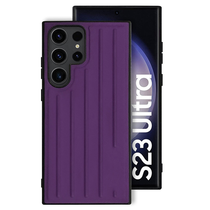 MARGOUN For Samsung Galaxy S23 Ultra Case Silicone Hard Cover IST (Purple)