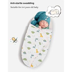 Margoun Baby Stroller Wraps Toddler Blanket Sleeping Bags for Newborn Baby, White/Green