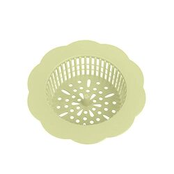 Margoun 2-Piece Hard Plastic Flower Molded Hair Catcher Strainer for Kitchen, Multicolour