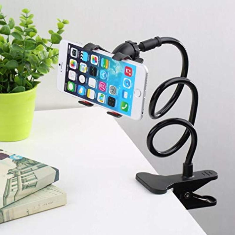 Margoun Lazy Bed Desktop Bracket Mobile Mount Stand, Black