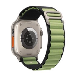 Margoun Nylon Alpine Sport Loop Watch Band for Apple iWatch Series 8/Ultra/7/SE/6/5/4/3/2/1 49mm/45mm/44mm/42mm, Green