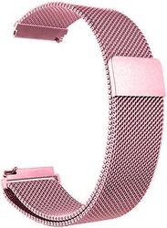 MARGOUN for Huawei Watch 4/4 Pro Metal Milanese Watchband 22mm - Rose Pink