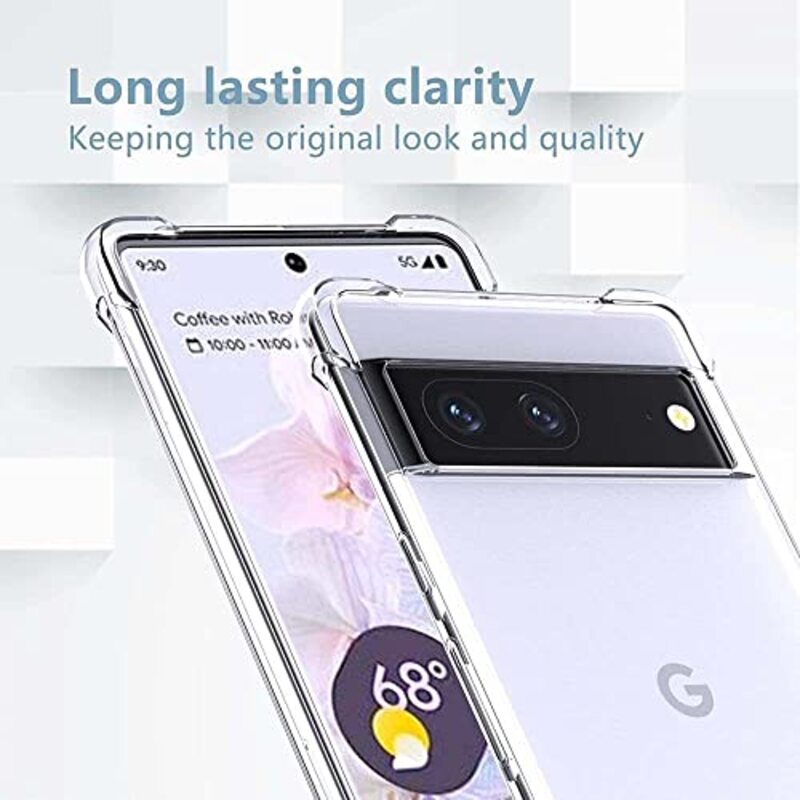 Margoun Google Pixel 7 Soft TPU Mobile Phone Back Case Cover, Clear