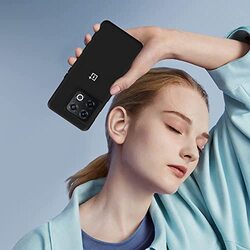 Margoun OnePlus 10 Pro TPU Silicone Soft Flexible Rubber Protective Mobile Phone Case Cover, Black