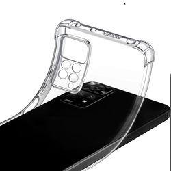 MARGOUN For Xiaomi Redmi Note 11 4G Case Cover Clear Protective TPU Four Corners Cover Transparent Soft Case