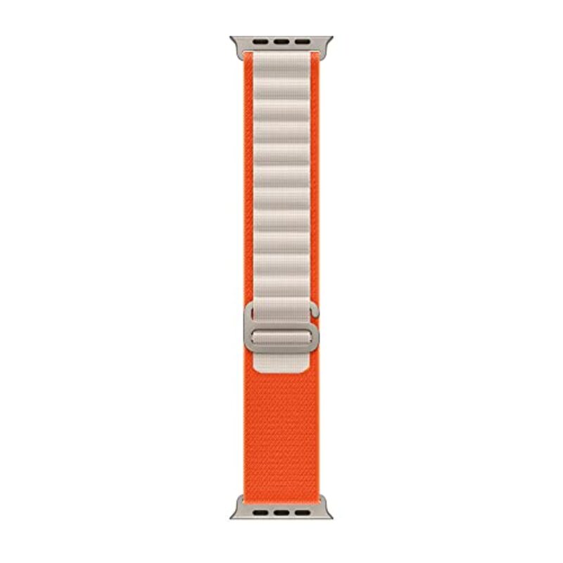 Margoun Alpine Loop Band for Apple Watch 49mm/45mm/44mm/42mm, Orange/White
