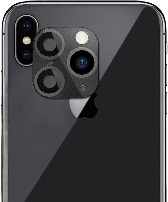 MARGOUN For iPhone X XS Camera Lens Camera Upgrade Protective Lens Change iPhone X XS to 11 Pro 11 Pro Max (Black, 1)