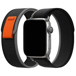 Margoun Trail Loop Band for Apple Watch 49mm/45mm/44mm/42mm, 2 Piece, Black