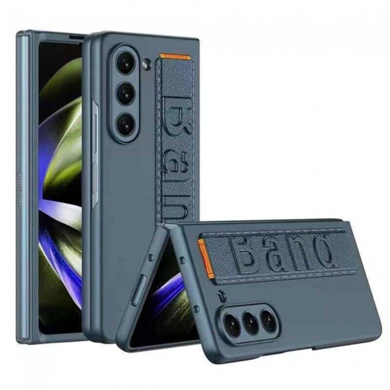 

Not Applicable MARGOUN For Samsung Galaxy Z Fold5 Case Shockproof PC with Strap Case/Blue Orange