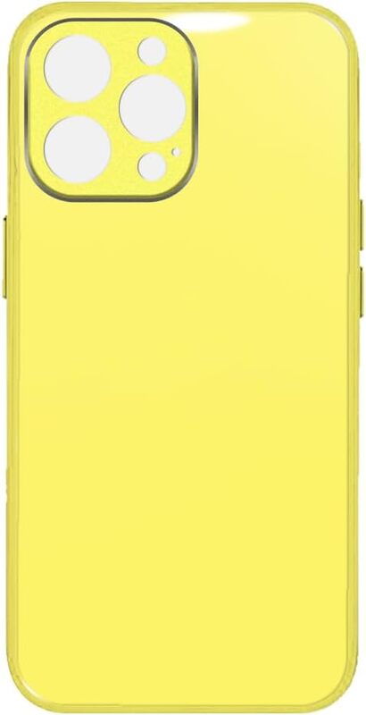 MARGOUN for iPhone 12 Pro Case Cover Electroplated Hard Glossy Case with Camera Protection (iphone 12 Pro, Yellow)