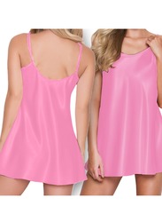 MARGOUN Women's 3XL Solid Color Braces Lace Nightdress Ladies Sheep Pajamas Pink MG20