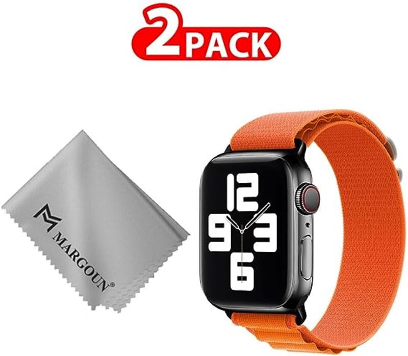 MARGOUN For Apple Watch Band 41mm 40mm 38mm Alpine Nylon Woven Sport Strap With Microfiber Cleaning Cloth Compatible For iWatch Series 8/7/SE/6/5/4/3/2/1 - A14